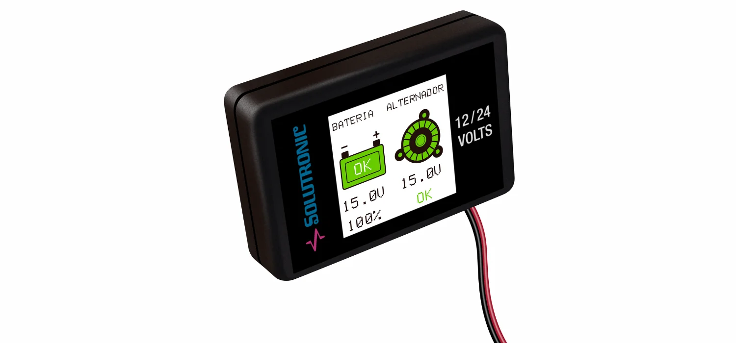 Voltímetro Automotor 12/24 Volts con pantalla